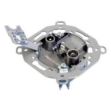 Toma de paso 2 conectores: fm-tv