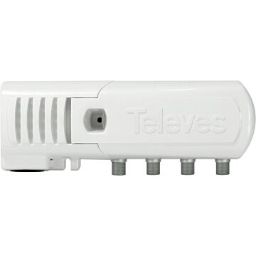 Amplificador de vivienda ''f'' 3 salidas (2+tv): vhf/uhf/fi + c. retorno pasivo