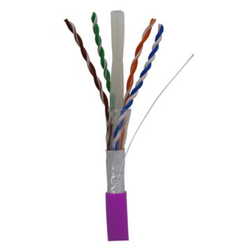 Cable de datos dk6000a u/utp cat 6a cca cu 23awg lsfh ø 7,3mm violeta