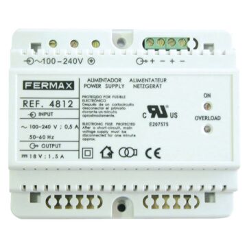 Alimentador din6 100-240vac/18vdc-1,5a