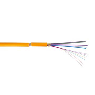 Cable multifibra fk48 monomodo 48 fibras, euroclase dca y lsfh resistente a rayos uv, de interior/exterior