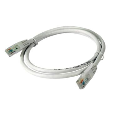 Cable de red u/utp cu cat6 pvc blanco 1m