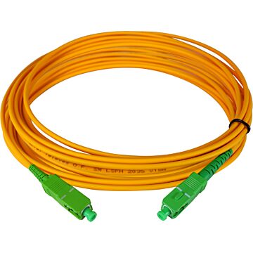 Latiguillo de fibra óptica sc/apc, monomodo (sm), lsfh y euroclase dca de interior