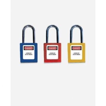 Candado seguridad abs c/abs-38 rojo