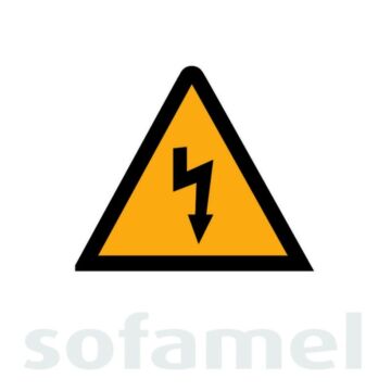Señal plástico ae10adh riesgo eléctrico 105mm