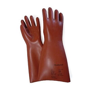 Guantes dieléctricos sgm-40 t10 tensión de ensayo 36.000 vac