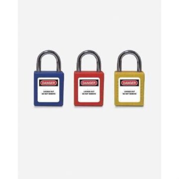 Candado seguridad abs c/abs-25 rojo
