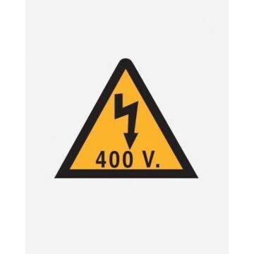 Señal plástico vt400v10 riesgo eléctrico 105mm