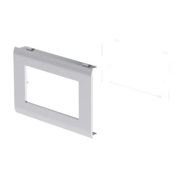 Adaptador 93 4 módulos unica u24x aluminio 80 pvc