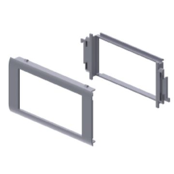 93 adaptador 2 mec.simon 500 cima color aluminio 65 u24x