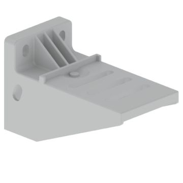 66 soporte horizontal aislante gris ral7035 100 u23x