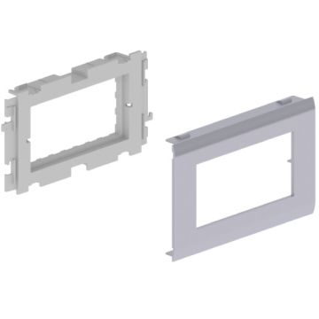 93 adaptador 2 mec. mosaic color aluminio 80 u24x
