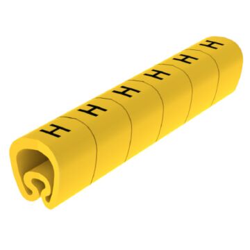 18 señalizadores precortados amarillo ø5 pvc plastificado