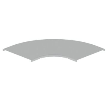 66 tapa curva plana de 90° gris ral7035 300 u23x