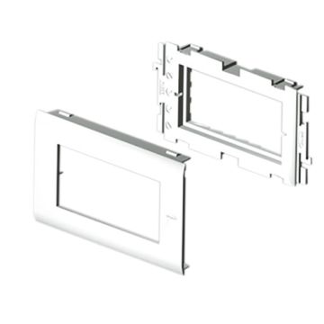 Adaptador 93 4 módulos unica u24x aluminio 65 pvc