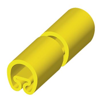 18 manguito precortado amarillo ø5x18 pvc plastificado