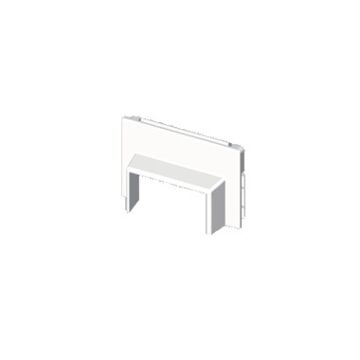 Adaptador frontal 20x50 u24x pvc blanco nieve