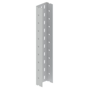 66 perfil u perforado aislante gris ral7035 2 m u23x