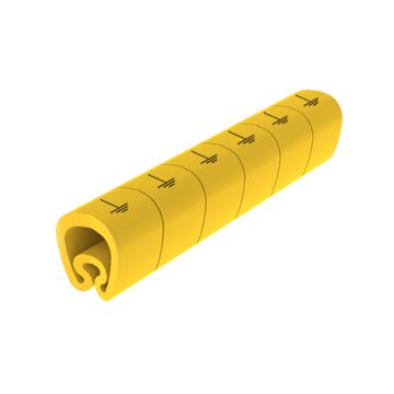 18 señalizadores precortados amarillo ø18 pvc plastificado