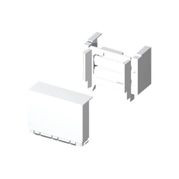 Adaptador lateral pvc p/78043/78093 u24x blanco nieve