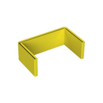66 protección perfil u amarillo pvc plastificado