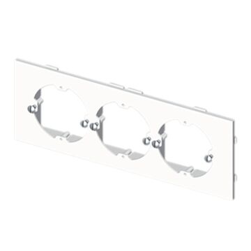 73 placa 3 mec. universales blanco ral9010 u24x