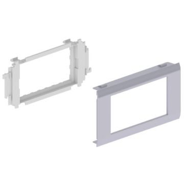 93 adaptador 2 mec. mosaic color aluminio 65 u24x