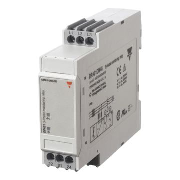 Relé de control trifásico de secuencia y rotura de fases, salida spdt, alimentación 208 a 480 vca