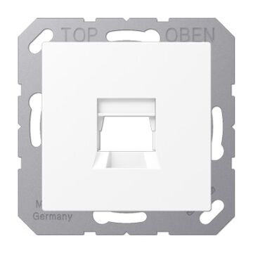 Placa mod.jack-radiall 1 toma  a bl mate