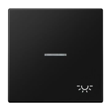 Tecla c/visor/simb. luz ls negro mate