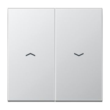 Tecla doble pers. ls aluminio