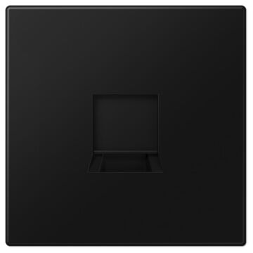 Placa mod. jack-rad 1 toma ls negro mate