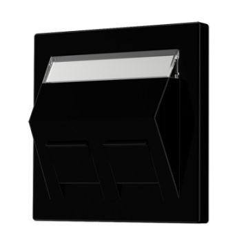 Placa mod. jack inscr. ls negro