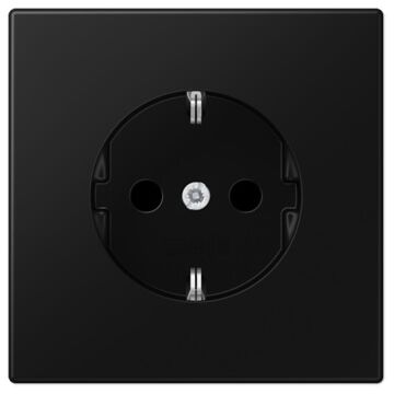 Enchufe schuko® prot. ls negro mate 