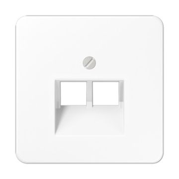 Placa mod.jack 2 tomas cd bl. alpi. 