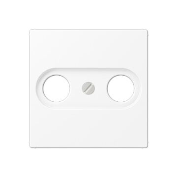 Placa toma tv. a blanco mate