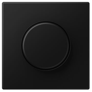Placa dimmer giratorio. ls negro mate