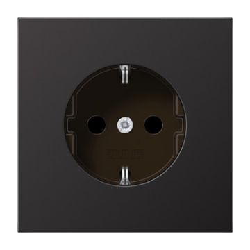 Enchufe schuko® prot. contacto ls dark