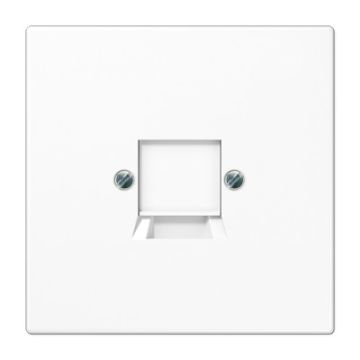 Placa ctral.p/1 t.tipo keystone bl alp.ls tplast.(a pba.golpes)extrabrillante