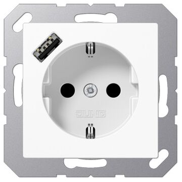 Enchufe schuko® c/ usb-a. a bl. alpi