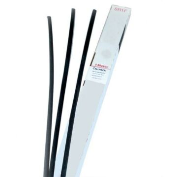 Tubo termoretractil pared delgada sin adhesivo sr1f 19,1-9,5 gris en tiras de 1m (caja 10 tiras)