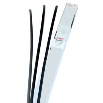 Tubo termoretractil pared delgada sin adhesivo sr1f 4,8-2,4 negro en tiras de 1m (caja 10 tiras)
