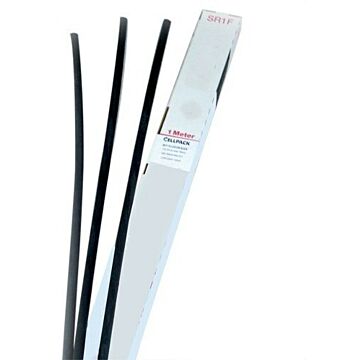 Tubo termoretractil pared delgada sin adhesivo sr1f 25,4-12,7 gris en tiras de 1m (caja 10 tiras)