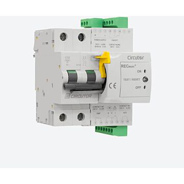 Interruptor automático motorizado autorrearmable, 2 polos curva d
