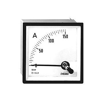 Amperímetro para medida en contínua, bobina móvil, panel 96x96