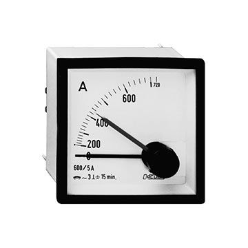Amperímetro maxímetro bimetálico, panel 72x72