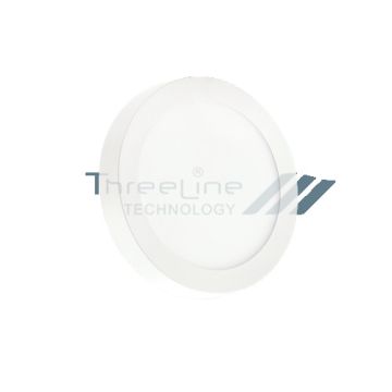 Aro ultrafino de leds 18w redondo de superficie blanco neutro blanco