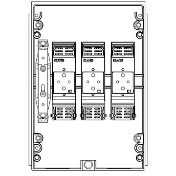 Caja general de protección cgpc-100/7/buc-e-dc