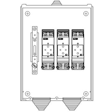 Caja general de protección cgpc-160/9-buc-e-dc