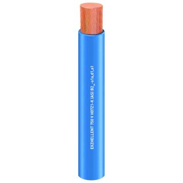Cable exzhellent class 750 v (as) h07z1-k type 2 (as) 1x2,5 (azul) caja/rollo 200m